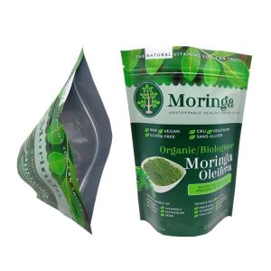 Gravure Printing CMYK Color Zipper Lock Pouch For Nut