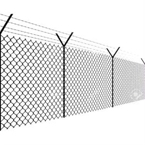 Chain Link Fence Panels With Easy Installation And Galvanized Coating