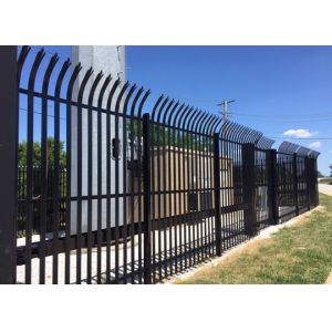 Anti-intruder rust proof 2.4m ultra palisade fence for substations