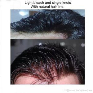 Cheap Adhesive Attachment Custom Hair System Lace or PU Base Material for sale