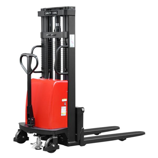 Quality 1t 1.5t Capacity Hydraulic Stacker Semi Electric Pallet Stacker wholesale