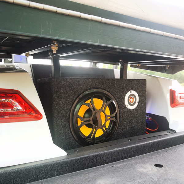 White 8 Seater High Performance NEV Golf Cart Vehicle 120Miles 48v 60v 72v For Community Club