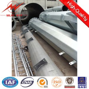 China Hot Dip Galvanizing Power Steel Pole Multi Pyramidal With Transmission on sale
