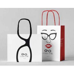 Embossed Printing Paper Bag 250gsm Printed Paper Carrier Bags
