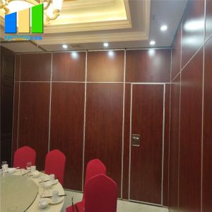 Sliding Door In Banquet Hall Wood Room Divider Screen Movable Partition Walls