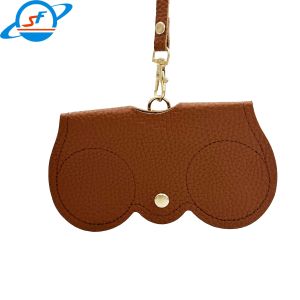High Durability Leather Folding Sunglasses Case Customized Packings