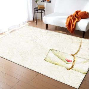 Flower Texture New Cartoon Large Carpet Source Wholesale Feather ins Style