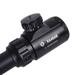 Outdoor Shooting 3-9x40 Scope with RGB Illuminated Sight and 40mm Objective Lens
