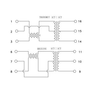 749010011 / LP1183NL 10/100 BASE-TX Transformer DATACOM TRANSFORMER FOR LAN