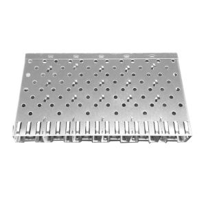 Mounting QSFP28 Fiber Type Speed Data Transmission 1X6 Right Angle QSFP28 Cage