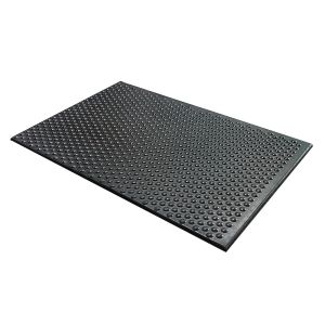 Black Rubber ESD Antistatic Cone Pattern Anti Fatigue Mat For Cleanrooms