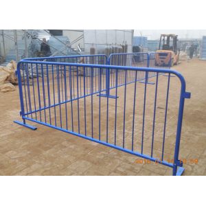 China Flat Detachable Feet Crowd Control Barriers , Portable Safety Barriers on sale