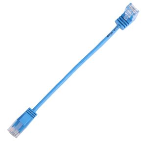 Vertical 90 Degree Interface Slim Utp Cable Gigabit Molded Ethernet Blue Length