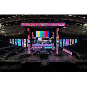 Cheap Die-Casting Aluminum Screen Fixed Installation/Rental Customizable Conference Room Ultra HD P2.5 Small Pitch Indoor Full Color LED Display for sale