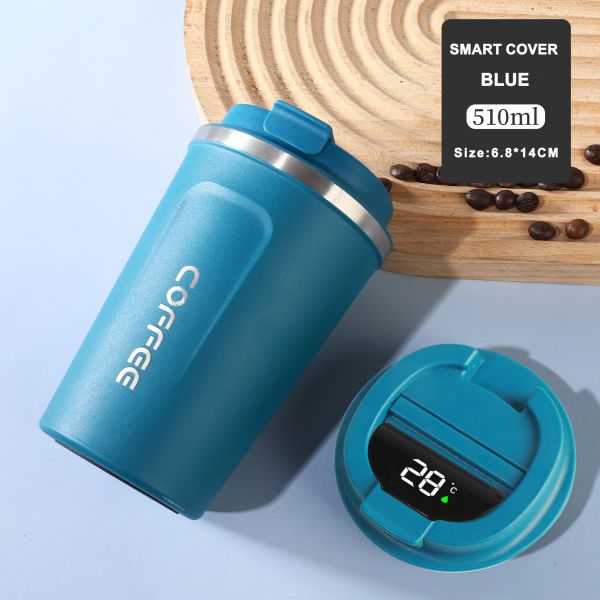 Thermos Cup Portable Water Cup for Tea BPA Free Material Type 510ML Blue