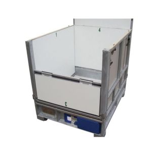 Common Ibc Bulk Container 1000L GLC Galvanised Container With White PP Panel