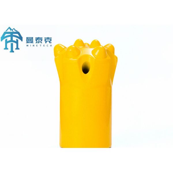 Quality Yellow Durable Carbide Steel Tapered Button Bit with Wooden Box Packaging for Mining and Construction wholesale