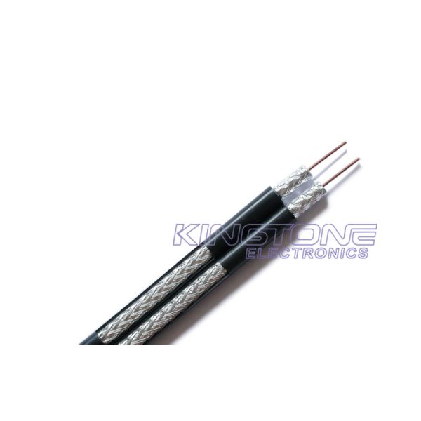 Quality Plenum Coaxial Cable RG11 14 AWG CCS 60% AL Braiding with CMP Rated PVC 75 Ohm wholesale