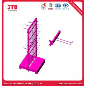 SGS Gondola Display Shelving 1500mm Black Wire Shelf With Hooks