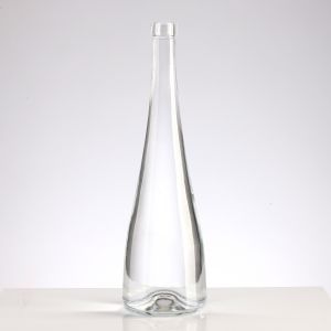 Luxury Glass Bottle for Spirits Brandy Custom Empty Clear 375ml 500ml 750ml