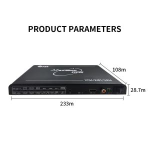 Bitvisus 4K60 HDMI Multi Viewer Audio Video Screen Splitter With Remote Control