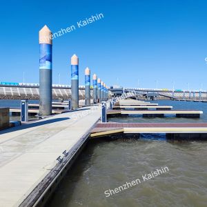 Corrosion Resistant Aluminum Floating Pontoon Marina Floating Docks With Mooring