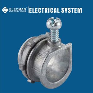 Electrical Zinc BX To Conduit Connector Set Screw Cables To Box Type