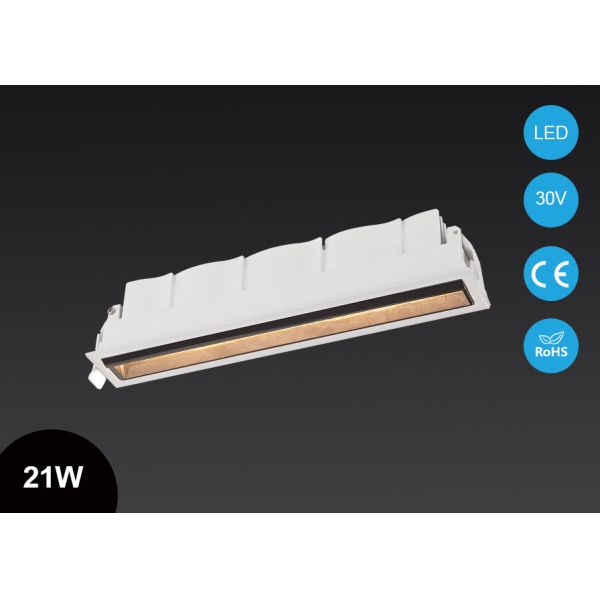 Mini 21W Indoor Rectangle LED Linear Trimless Downlight CE RoHs Approved