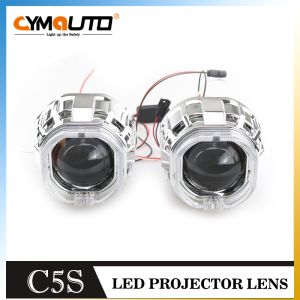 Crystal LED Headlight Shrouds RGB WRGB Bi Led Shrouds Decoration Masks