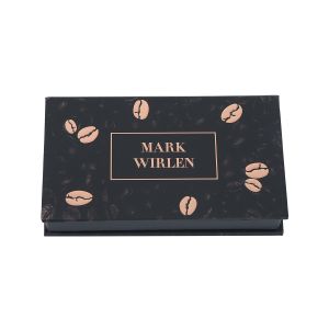 Black Cardboard Eyeshadow Packaging Embossed Logo Baked Eyeshade Palette