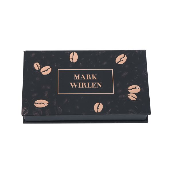 Black Cardboard Eyeshadow Packaging Embossed Logo Baked Eyeshade Palette