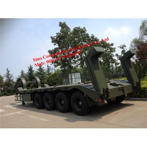 China Low - Bed 120 Ton JOST Heavy Duty Semi Trailers on sale