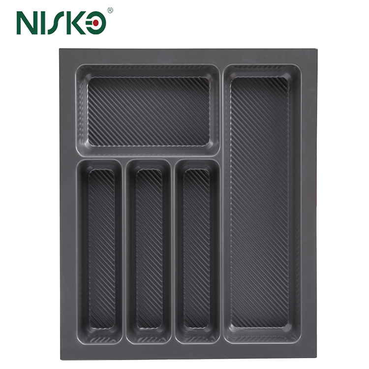 Modular 6 Compartment Cutlery Tray Flatware Storage Drawer Organizer For