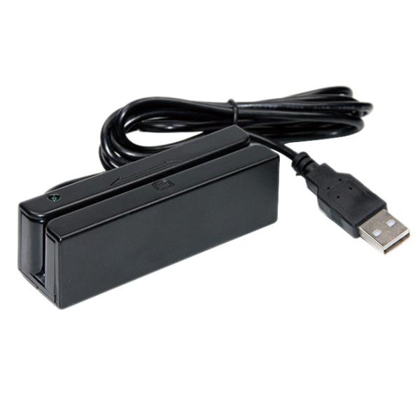 Quality Bi Directional Black Manual Magnetic Card Reader Writer With USB RS232C PS2 Interface wholesale