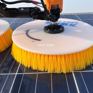 Brush-Less Motor Built-in 7.5m Double-Ended Brush Electric Solar Panels Cleaning