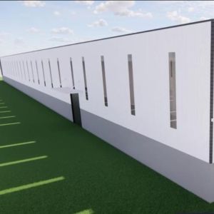 Portal Structure Steel Structure Workshop With Drawing Design And PVC Downpipe