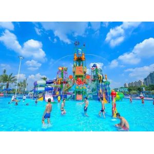 Anti - UV Amusement Park 30m3/H Aquatic Playground Equipment