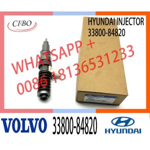 China Diesel Injector 33800 84820 33800-84820 3380084820 21306407 BEBE4D19002 For Hyundai D6CC Engine on sale