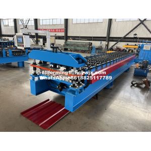 China 914mm Aluminium Roofing Sheet Making Machine PLC Control on sale