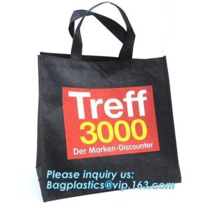 Promotional custom LOGO printed gift Laminated PP Non Woven Bag， Promotion china