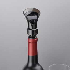 Shatterproof Reusable Wine Pourer Stopper 2 In 1 Easy To Use FDA