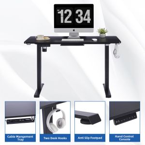 Single Motor Height Adjustable Custom Mechanical Sit Standing Desk for Office