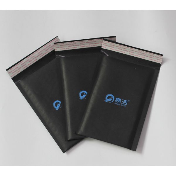 customize black printing Kraft paper bubble envelope , Cushioned Postage Mailing