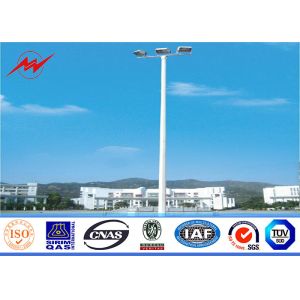 Three sections 20M Octagonal High Mast Pole with platform no electric rasing