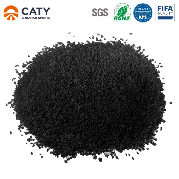 Free-Worry Certification Black Tyre SBR Rubber Granules for Football Field Grass
