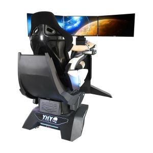 Cheap 1 Passenger All Aluminum Alloy Space Virtual Reality Game Machine With 4 Thrilling Games for sale