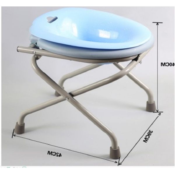 One Click Folding Common Sitting Adjustable Bath Seat High Carbon Steel Squat