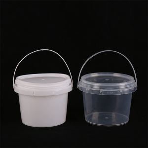 Customize Plastic Container Small Plastic Bucket with 500ml Capacity and