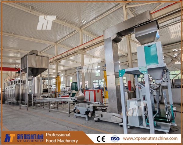 Advanced Temperature Control Peanut Roasting Peeling Line Blanched Peanut
