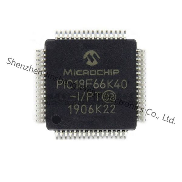 PIC18F66K40-I/PT 64KB Flash 4KB RAM 1KB EE 10b ADC2 DAC COMP PWM CWG SMT HLT